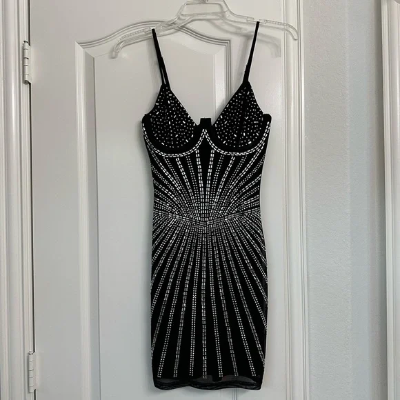 Glitz And Glamour Mini Dress - Picture 2 of 10